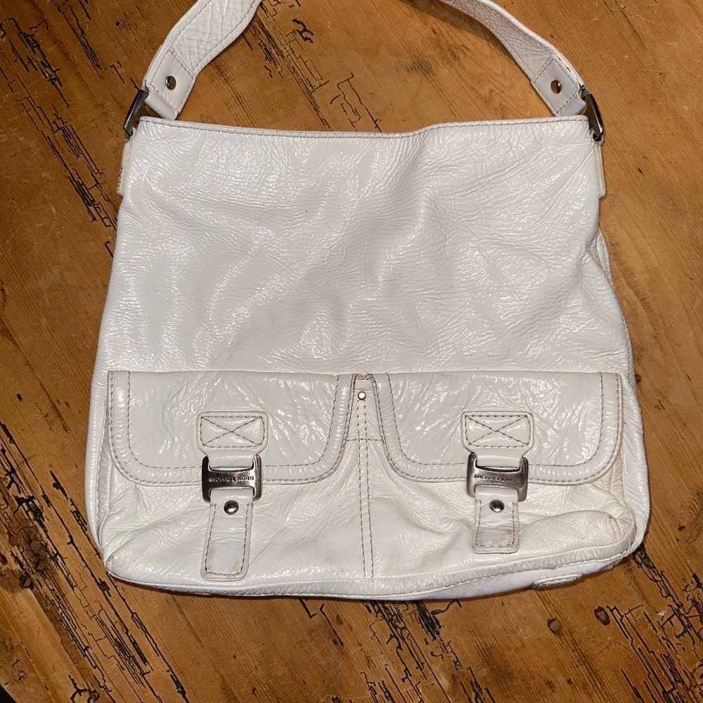 White Patented Leather